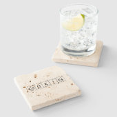 CoOKIEs Chemistry Periodic Table Words Elements Stenen Onderzetter (Zijkant)