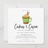 Cookies & Cocoa Christmas Party Invitation (Devant)