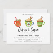 Cookies & Cocoa Christmas Party Invitation (Devant)