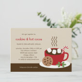Cookies & Cocoa Holiday/Christmas Party Invitation (Debout devant)