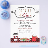 COOKIES & COCOA Kerstfeest Event Flyer (Enkel)