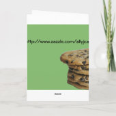 Cookies de chips au chocolat Bonne carte d'anniver (Dos)