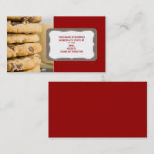 Cookies de chips chocolat Cartes de visite (Devant / Derrière)