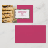 Cookies de chips chocolat Cartes de visite (Devant / Derrière)