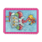 COOKIES DE FLAMANT ROSE ROSE, POLKA DOT MAGNET (Horizontal)