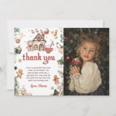 Cookies de Noël Anniversaire Photo Carte de remerc (Devant)