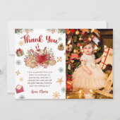 Cookies de Noël Anniversaire Photo Carte de remerc (Devant)