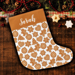 Cookies de Noël au pain d'épice Chaussette de Noël