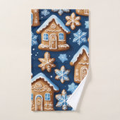 Cookies de Noël brasserie de gingembre Fête d'hive (Serviette à main)
