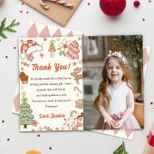 Cookies de Noël Carte de remerciements d'anniversa