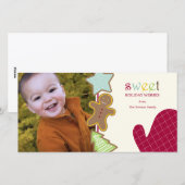 Cookies de Noël Cartes photos de vacances (Devant / Derrière)