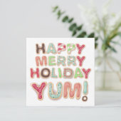 Cookies de Noël congelés cuisson carte cadeau de v (Debout devant)