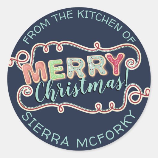 Cookies de Noël de la cuisine de sticker (Devant)