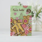 Cookies de Noël Gingerpain Invitations (Debout devant)