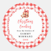 Cookies de Noël maison Étiquette alimentaire (Devant)