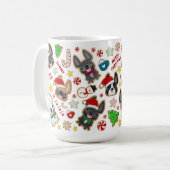 Cookies de Noël Mug par French Bulldog Love (Devant gauche)
