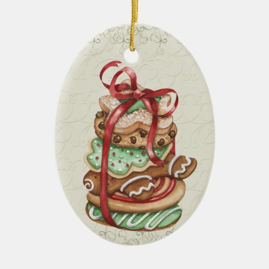 Cookies de Noël - Ornement en céramique SRF (Devant)