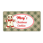 Cookies de Noël personnalisés Étiquettes (Devant)