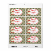 Cookies de Noël personnalisés Étiquettes (Feuille entière)