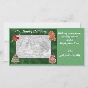 Cookies de Noël Sucre de canne Carte photo