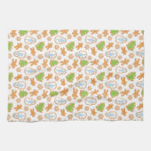 Cookies de vacances Serviette de cuisine (Horizontal)