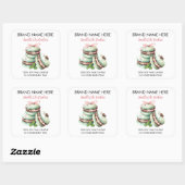 Cookies Design Kerst Kaars Label (Vel)