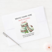 Cookies Design Kerst Kaars Label (Envelop)