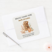 Cookies Design Kerst Kaars Label (Envelop)