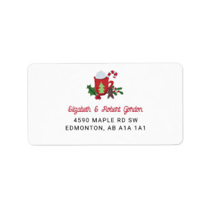 Cookies en Cacao Kerst Custom Feestdagen Leuk Etiket