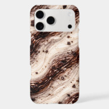 Cookies en Cream Milkshake Marmer Textuur Ontwerp