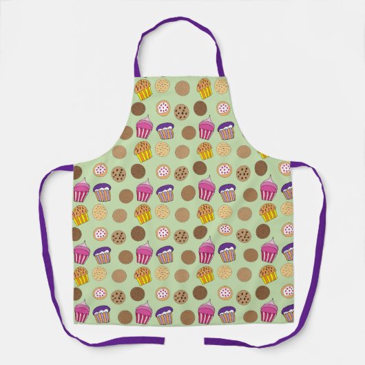 Cookies en Cupcakes All-Over Print Schort (Voorkant)