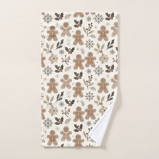 Cookies en pain d'épice de Noël (Serviette à main)