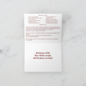 Cookies en pain d'épice et carte de Noël de la rec (Intérieur)