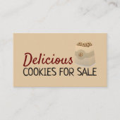 Cookies en sac, carte de collecte de fonds pour la (Devant)