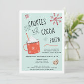 Cookies et cacao Fête Invitation (Debout devant)