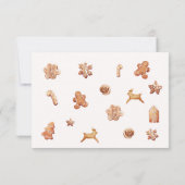 Cookies et cacao Fête Invitation (Dos)