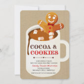 Cookies et cacao Gingerbread Homme Invitation (Devant)