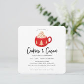 Cookies et cacao Noël Invitation à la fête de Noël (Debout devant)