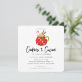 Cookies et cacao Noël Invitation à la fête de Noël (Debout devant)