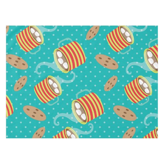 Cookies et chocolat chaud Nappe de vacances (Devant (Horizontal))