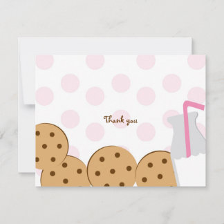 Cookies et Lait Merci Cartes de notes