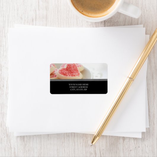 Cookies Étiquette de adresse (En situation)