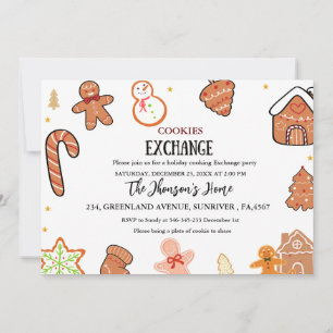 Cookies Exchange Christmas Party Invitation