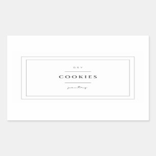 Cookies Food Label Stickers