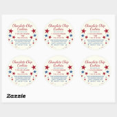 Cookies in een Jar Topper Ronde Sticker (Vel)