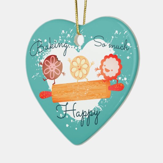 Cookies joués épingle à rouler ornement de Noël (Gauche)