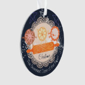 Cookies joués épingle à rouler ornement de Noël (devant)