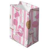 Cookies & Lait Filles Fête Pink Bakery Sac cadeau (Dos Angle)