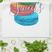 Cookies macarons français conception de serviettes (Plié)