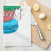 Cookies macarons français conception de serviettes (Quart Plié)